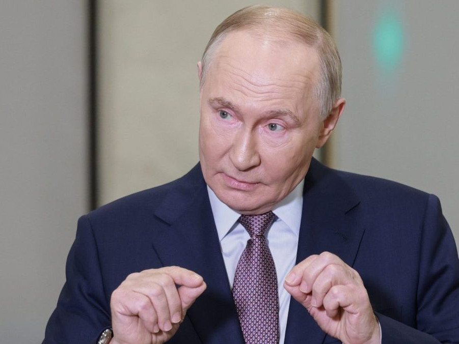 Na snímke Vladimir Putin.