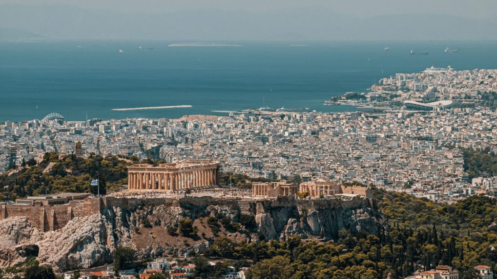 Na snímke grécke mesto Atény.
