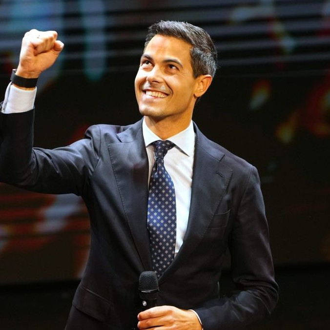 Líder strany D66 Rob Jetten.