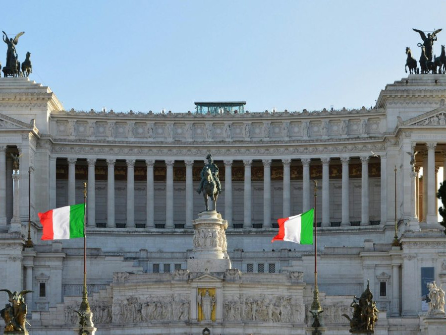 Na snímke je taliansky parlament.