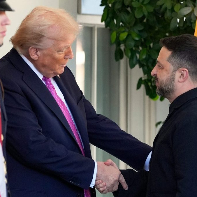 Na snímke Donald Trump a Volodymyr Zelenskyj.