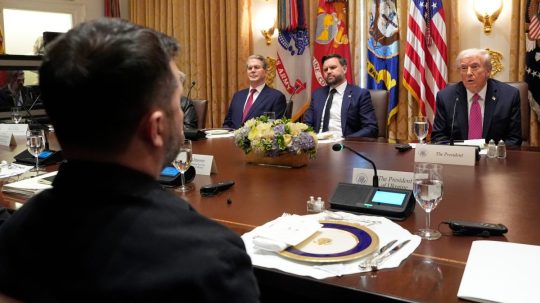 Zelenskyj a Trump v Bielom dome