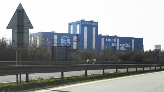 Na snímke budova fabriky U. S. Steel Košice.