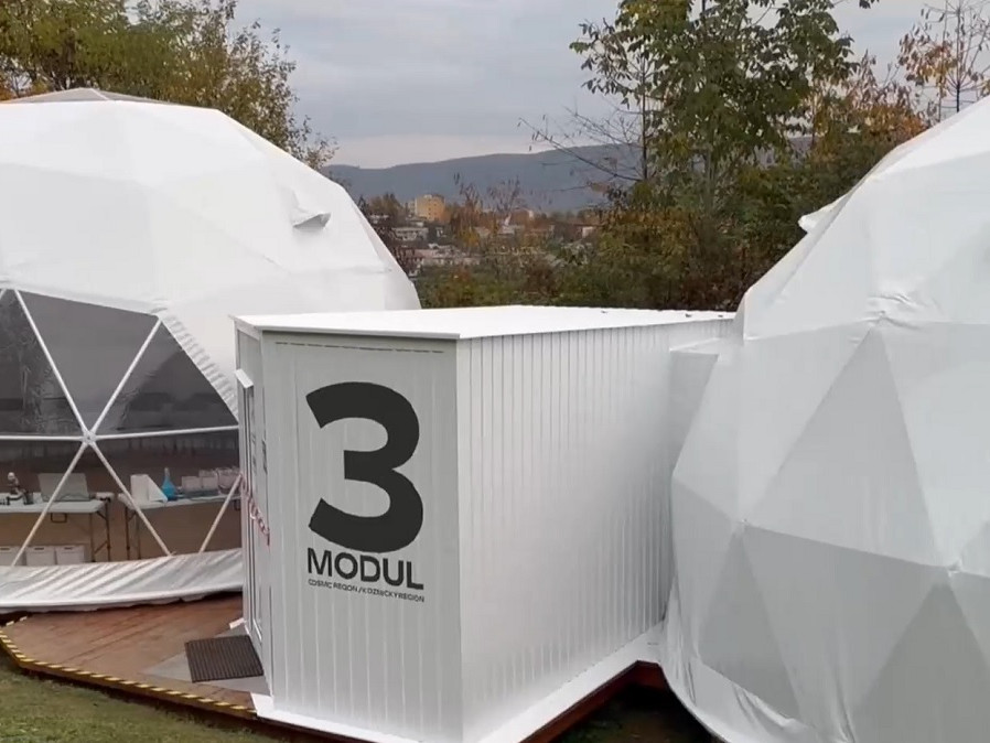 Simulovaná vesmírna stanica.