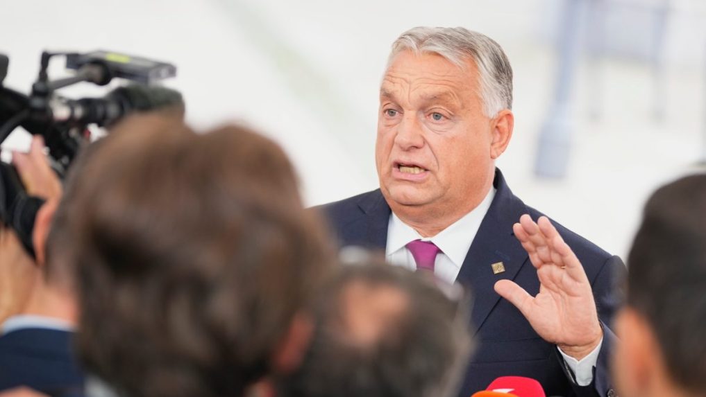 Na snímke Viktor Orbán.