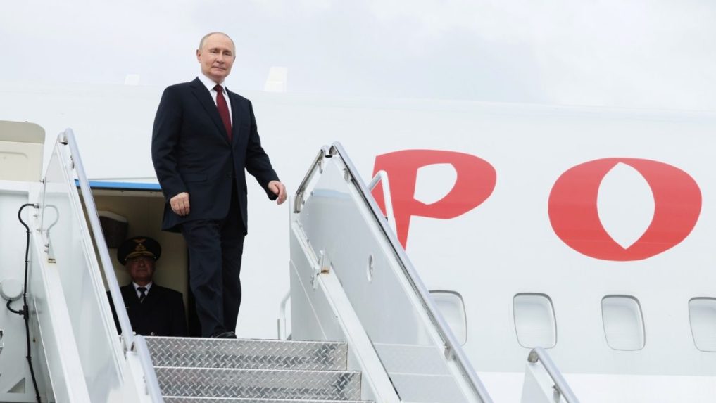 Na snímke Vladimir Putin.