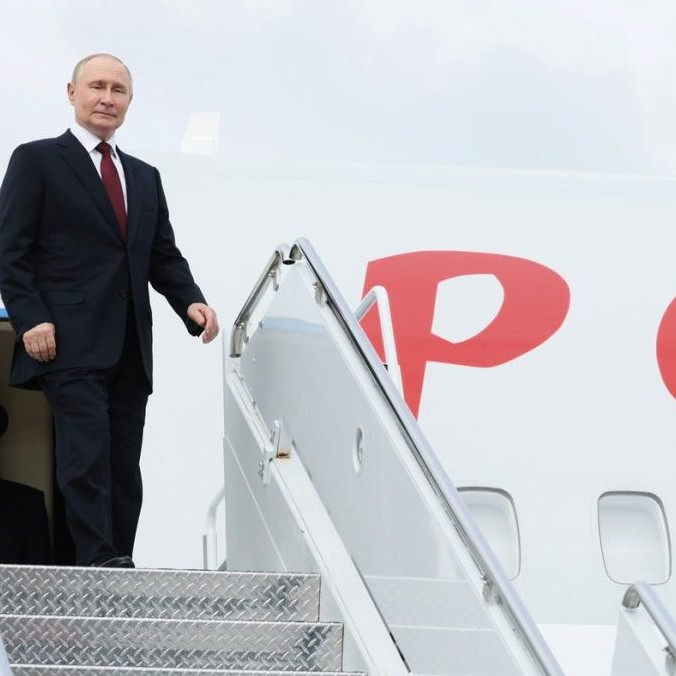 Na snímke Vladimir Putin.