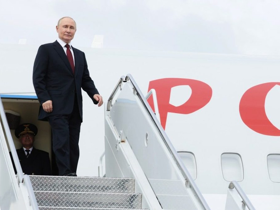 Na snímke Vladimir Putin.