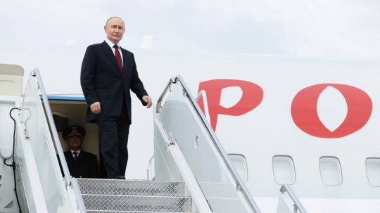 Na snímke Vladimir Putin.