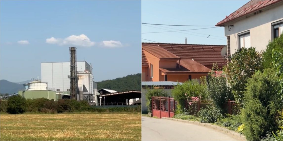 Na snímke elektráreň pri Vlkanovej a ulica v obci.