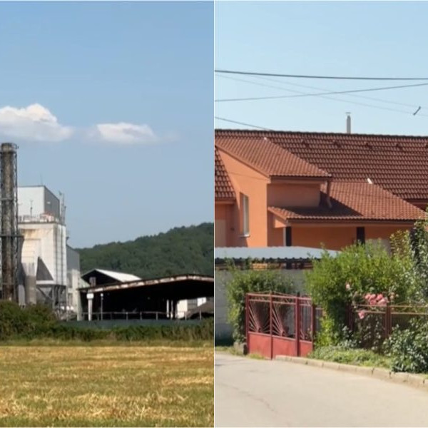 Na snímke elektráreň pri Vlkanovej a ulica v obci.
