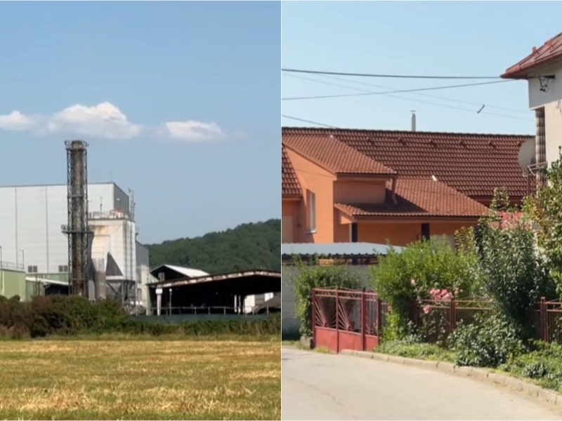 Na snímke elektráreň pri Vlkanovej a ulica v obci.