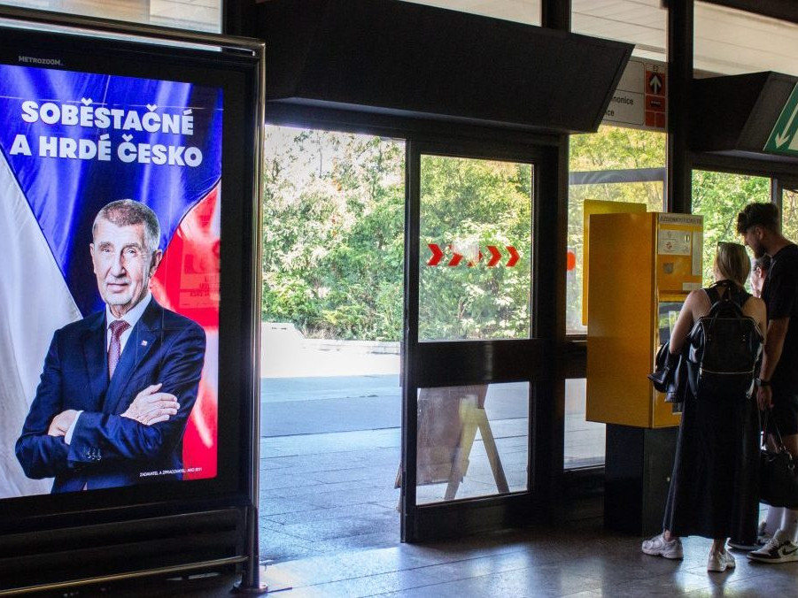 Na ilustračnej snímke citylight hnutia ANO.