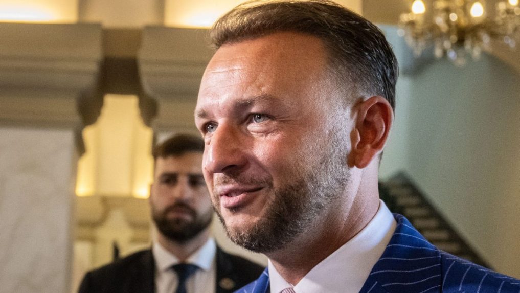 Na snímke minister vnútra Matúš Šutaj Eštok.