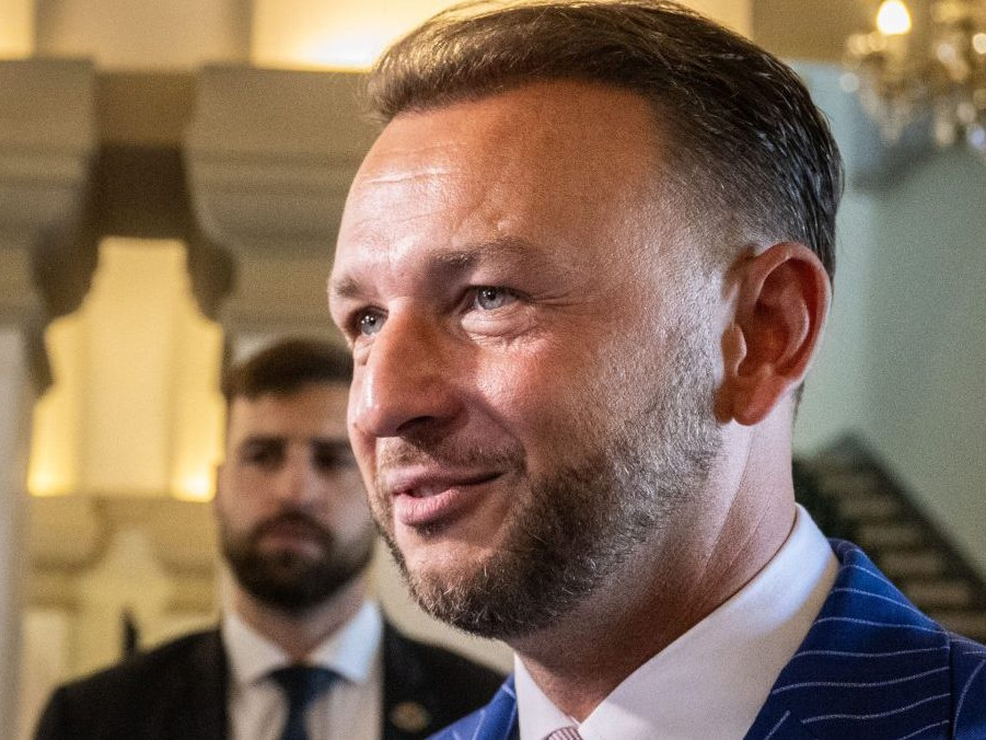 Na snímke minister vnútra Matúš Šutaj Eštok.