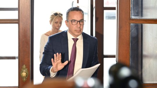 Minister práce, sociálnych vecí a rodiny SR Erik Tomáš.