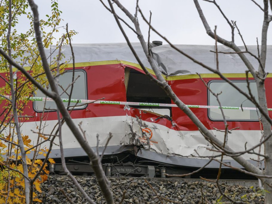 Nehoda vlakov pri Pezinku.