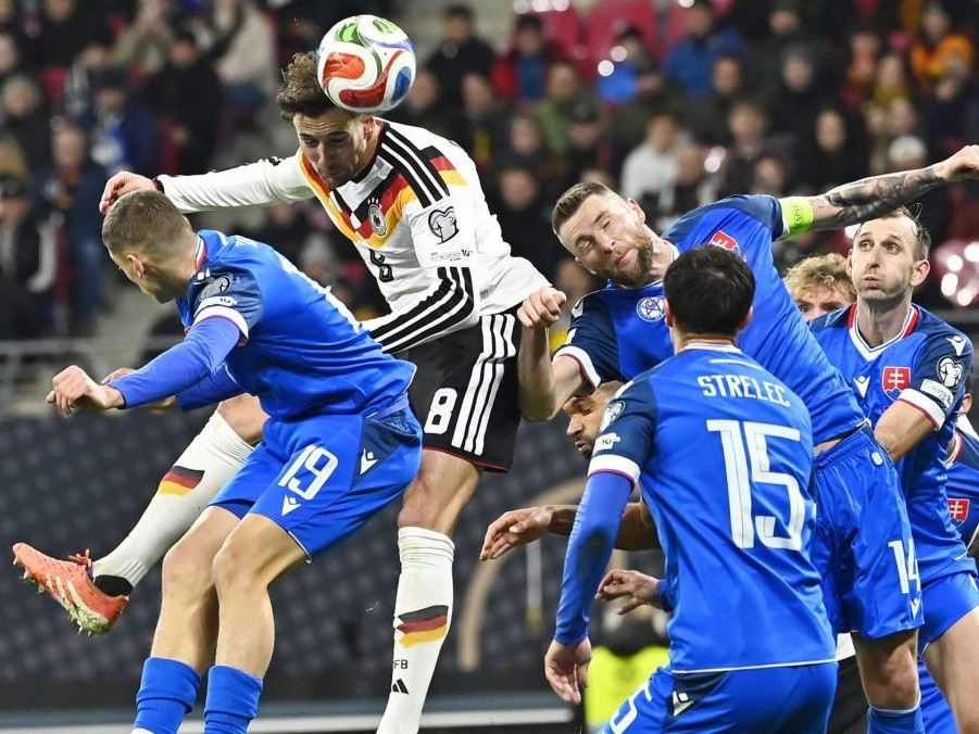 Gólový hurikán v Nemecku:   Slováci utrpeli najvyššiu kvalifikačnú prehru v histórii, o MS 2026 budú musieť zabojovať v baráži