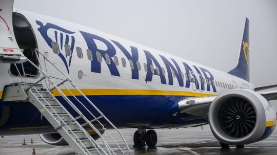 Na snímke lietadlo spoločnosti Ryanair.