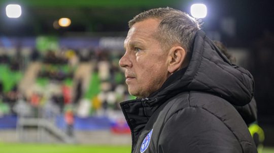 Hlavný tréner slovenskej futbalovej reprezentácie do 21 rokov Jaroslav Kentoš.