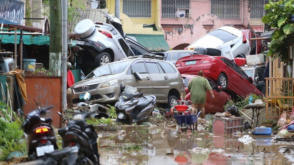 po tajfúne na Filipínach
