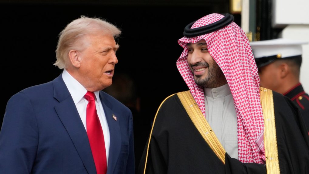 Zľava Donald Trump a Muhammad bin Salmán.