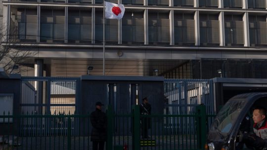 Ilustračná snímka - japonská ambasáda v Pekingu.