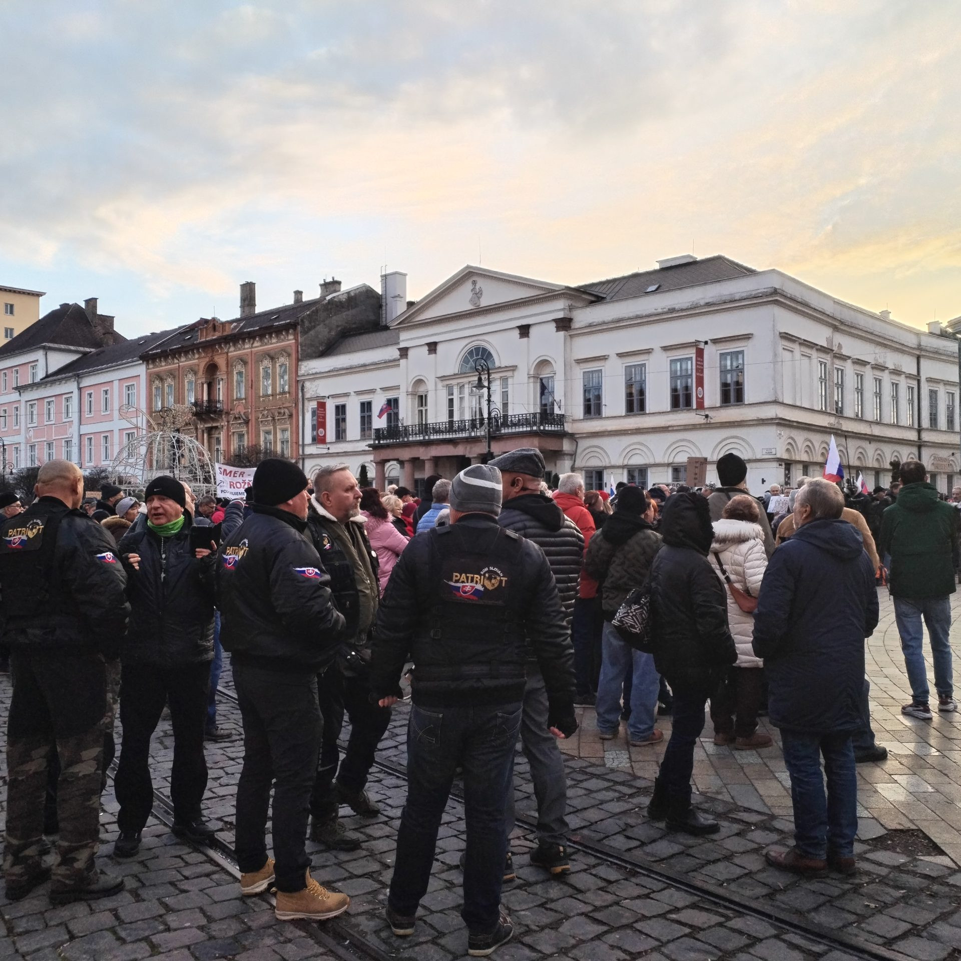 Na snímke protest v Košiciach.