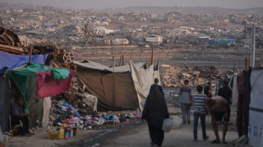 obyvatelia v Pásme Gazy