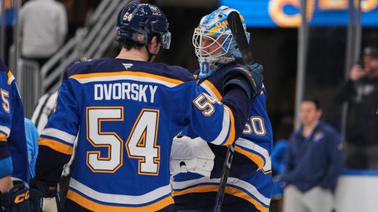 Dalibor Dvorský a Jordan Binnington