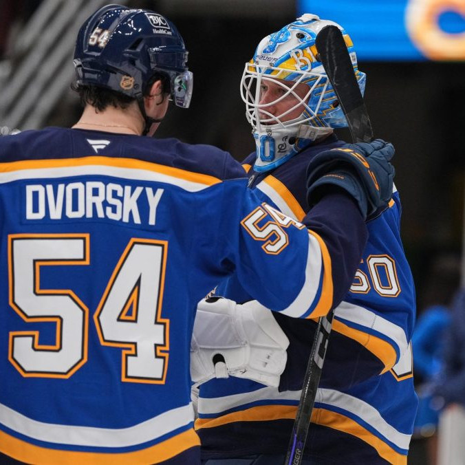 Dalibor Dvorský a Jordan Binnington