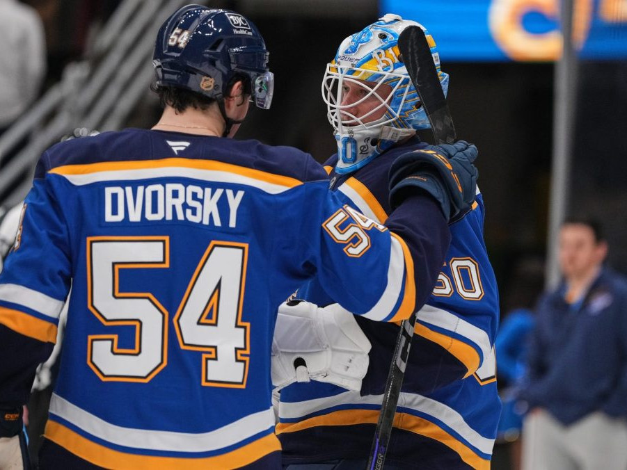 Dalibor Dvorský a Jordan Binnington