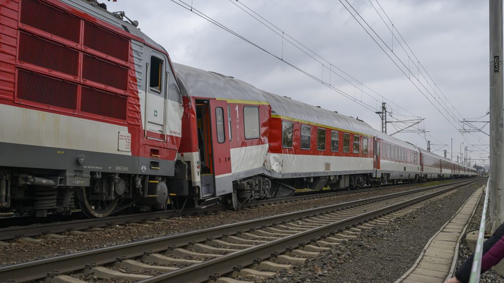 Nehoda vlakov pri Pezinku.