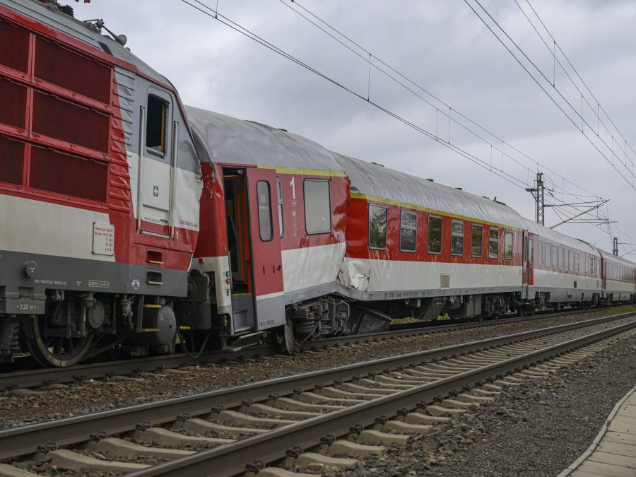 Nehoda vlakov pri Pezinku.