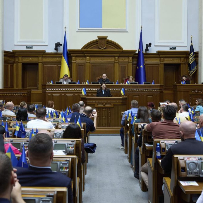 Archívna snímka zo zasadnutia ukrajinského parlamentu.