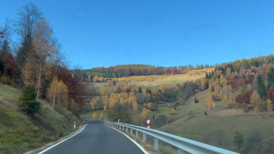 Cesta cez Pačanský kopec.