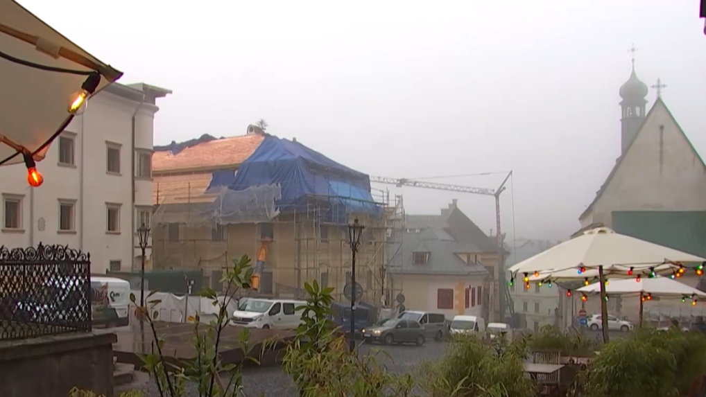 Na snímke umelecká škola v Banskej Štiavnici, ktorú obnovujú.