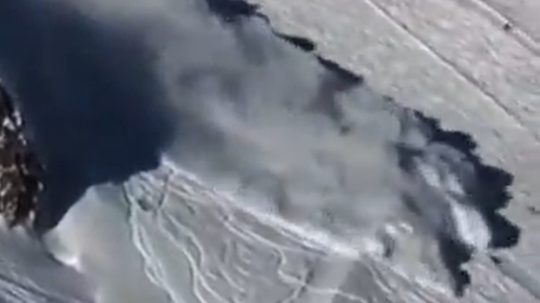 lavína v rakúskych Alpách