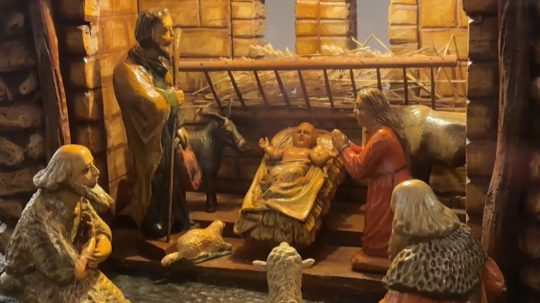 Na snímke betlehem.