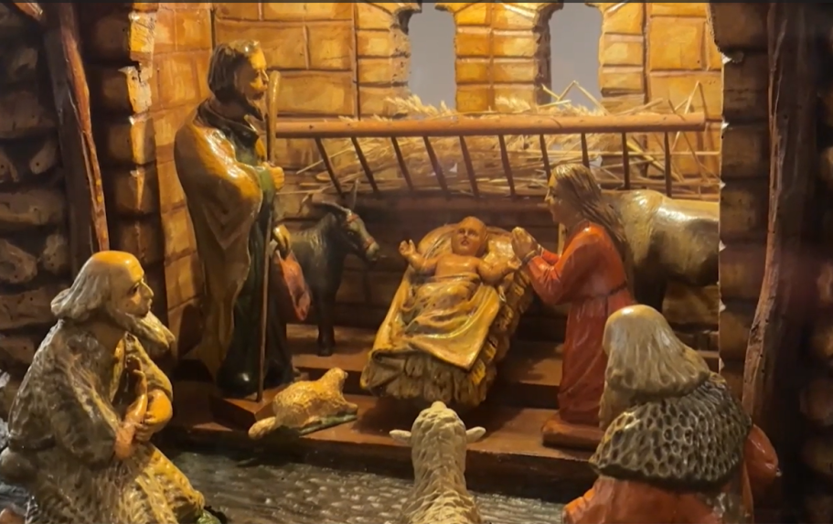 Na snímke betlehem.