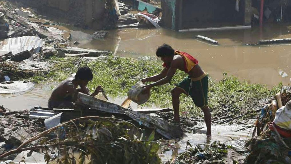 tajfún na Filipínach