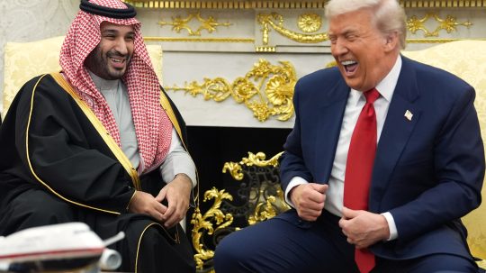 Muhammad bin Salmán a Donald Trump