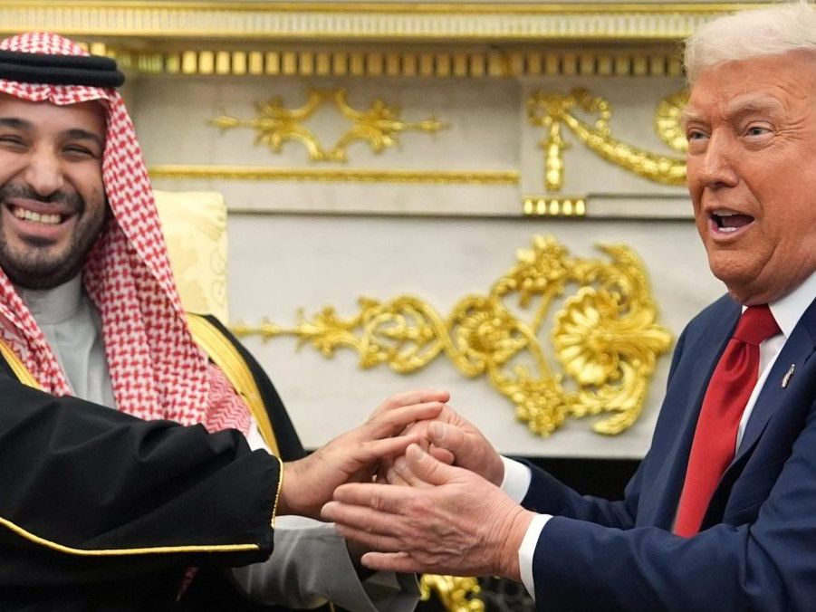 Americký prezident Donald Trump (vpravo) a saudskoarabský korunný princ Muhammad bin Salmán.