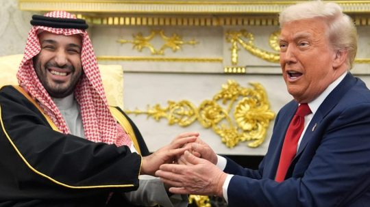 Americký prezident Donald Trump (vpravo) a saudskoarabský korunný princ Muhammad bin Salmán.