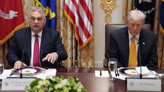 Viktor Orbán a Donald Trump