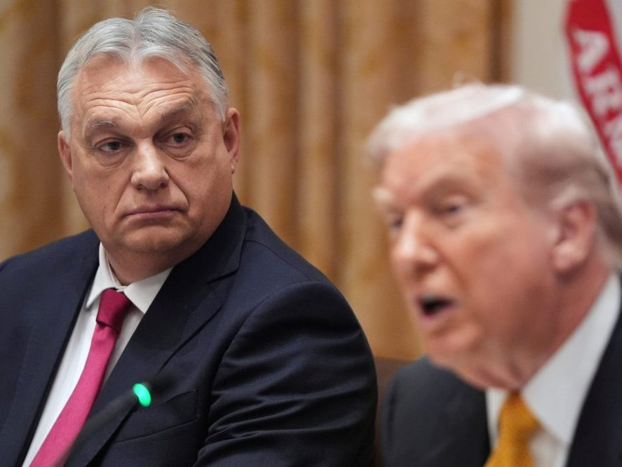 Na snímke D. Trump a V. Orbán.