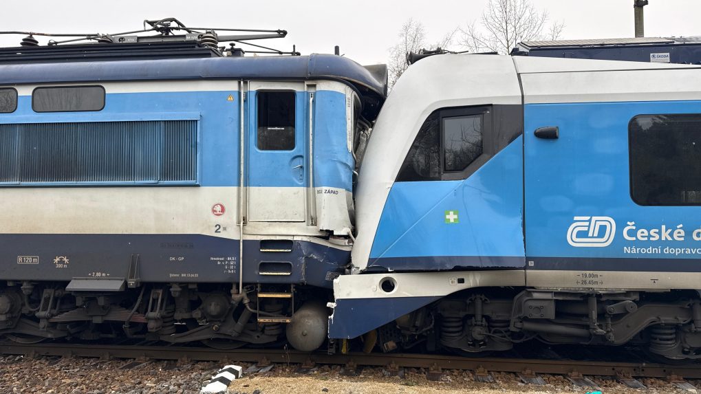 Zrážka vlakov v Juhočeskom kraji.