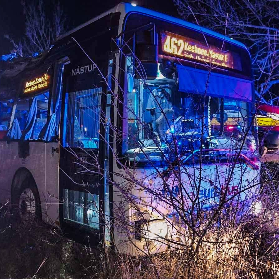 Autobus pri Mokranciach narazil do stromu.