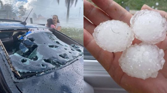 VIDEO: Krúpy veľkosti golfových loptičiek zanechali v Brazílii spúšť. Miestni hlásia zničené autá, strechy aj záhrady