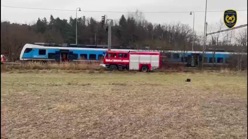 Na snÃƒÂ­mke havÃƒÂ¡ria vlakov v JuhoÃ„Âeskom kraji.